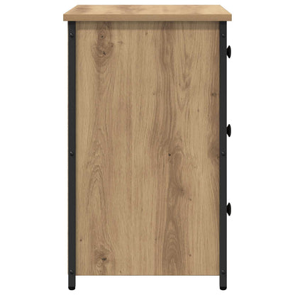 Nachttisch Braun 40 x 36 x 60 cm Massives upgecyceltes Holz