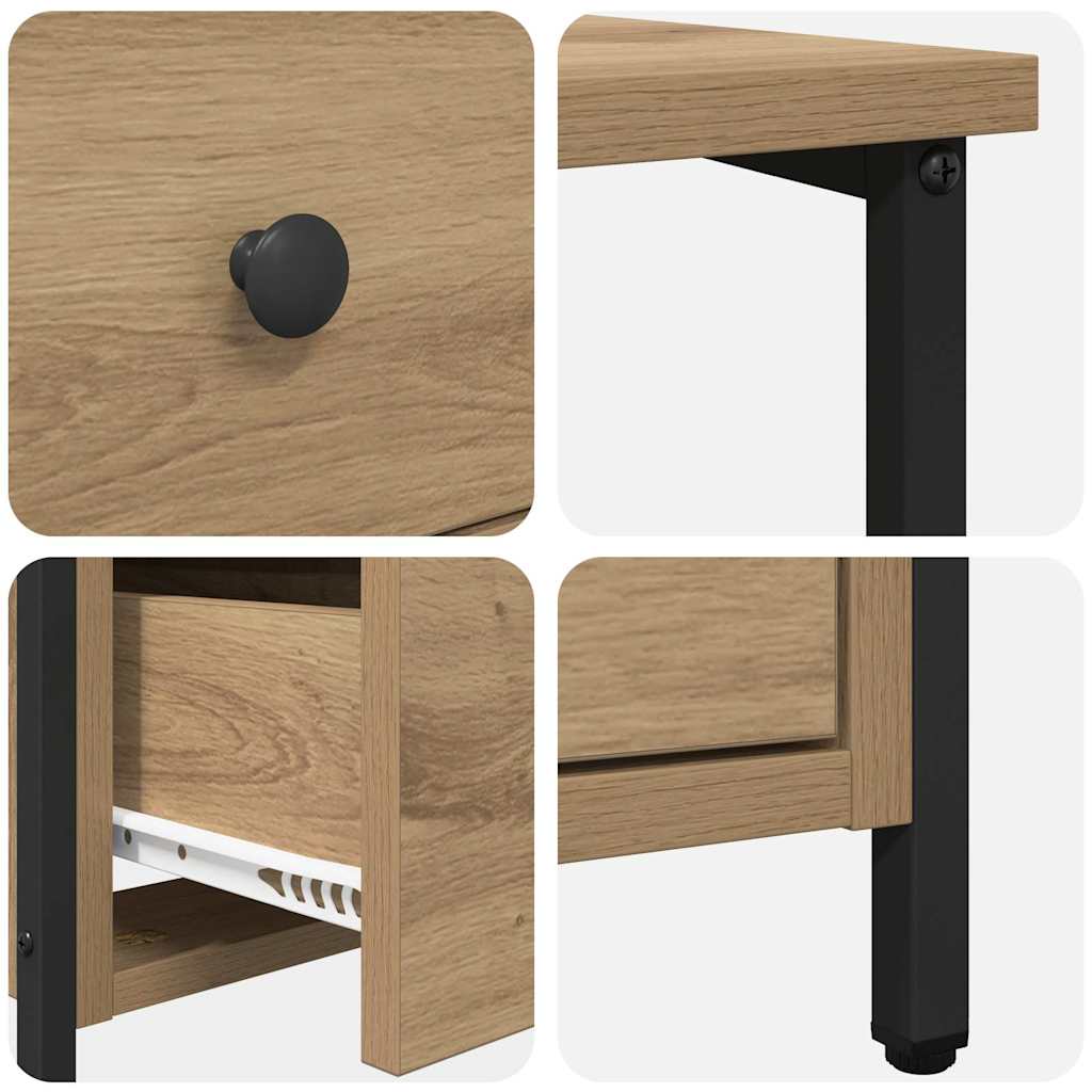 Nachttisch Artisan-Eiche 30 x 60 x 60 cm Holzwerkstoff