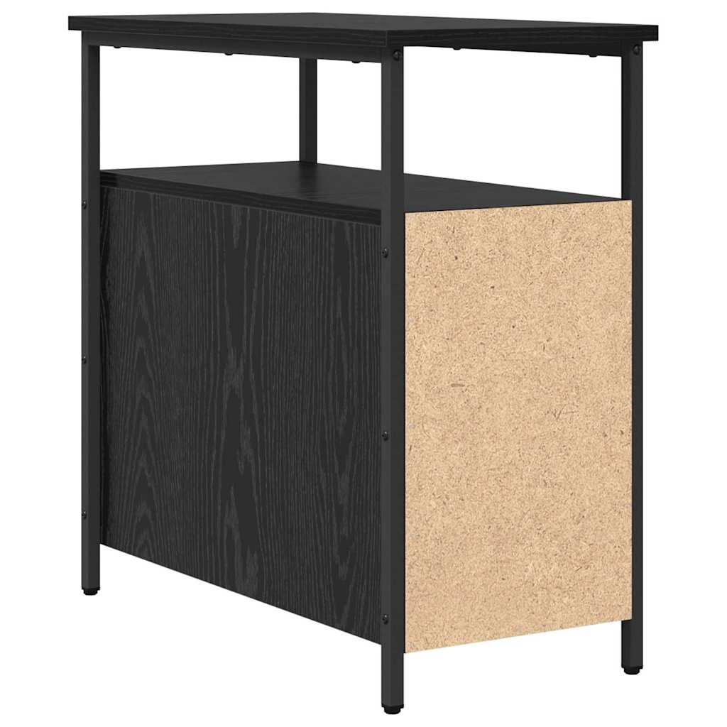Nachttisch Schwarz Eichen-Optik 30 x 60 x 60 cm Holzwerkstoff