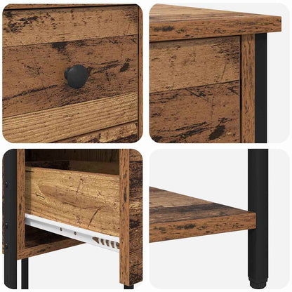 Nachttisch Altholz 32 x 42 x 70 cm Holzwerkstoff