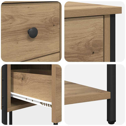 Nachttisch 2 stk. Artisan-Eiche 32 x 42 x 70 cm Holzwerkstoff
