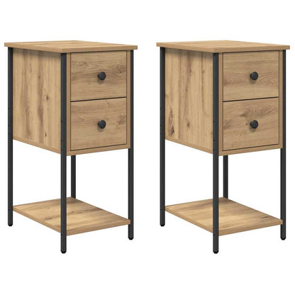 Nachttisch 2 stk. Artisan-Eiche 32 x 42 x 70 cm Holzwerkstoff