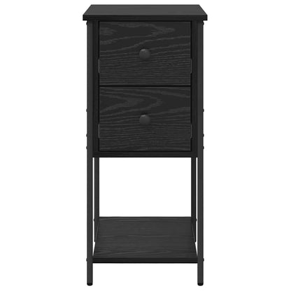 Nachttisch Schwarz Eichen-Optik 32 x 42 x 70 cm Holzwerkstoff
