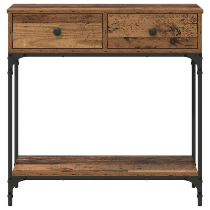 Konsolentisch Altholz 75 x 34,5 x 75 cm Holzwerkstoff