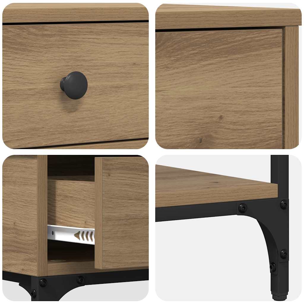 Konsolentisch Artisan-Eiche 75 x 34,5 x 75 cm Holzwerkstoff