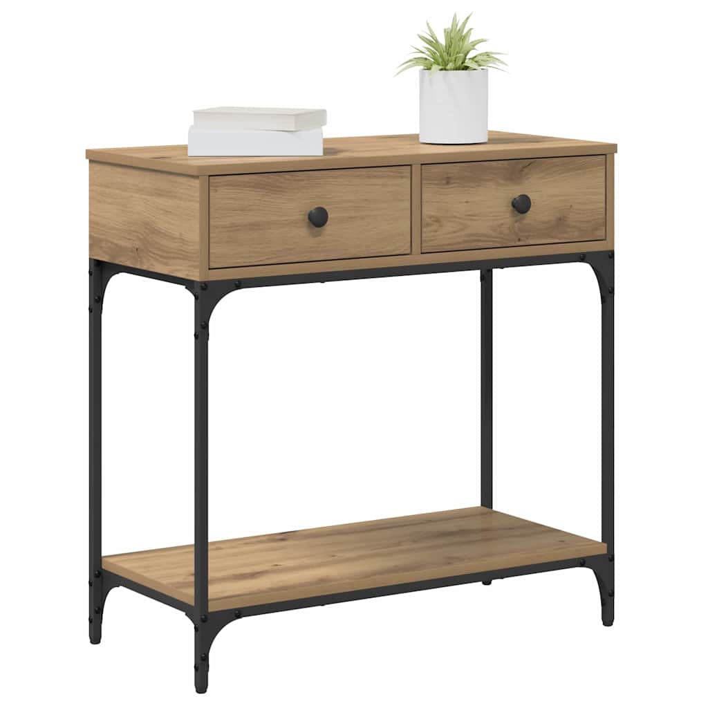 Konsolentisch Artisan-Eiche 75 x 34,5 x 75 cm Holzwerkstoff