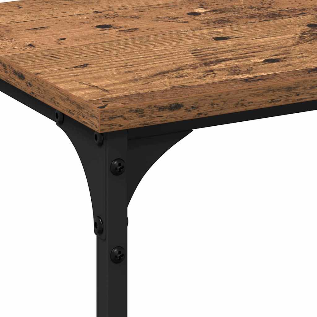 Konsolentisch Altholz 200 x 29 x 75 cm Sperrholz und Metall