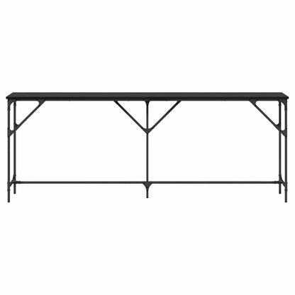 Konsolentisch Schwarz Eichen-Optik 200 x 29 x 75 cm