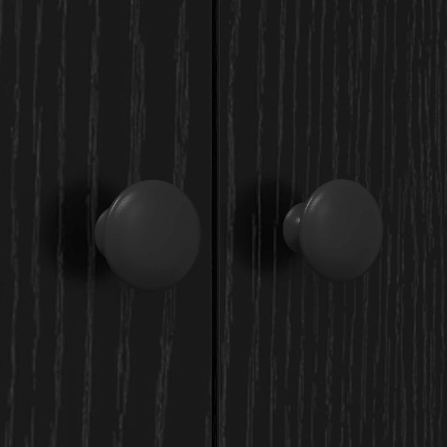 Waschmaschinen-Schrank Schwarz 0ak 68 x 48,5 x 194 cm