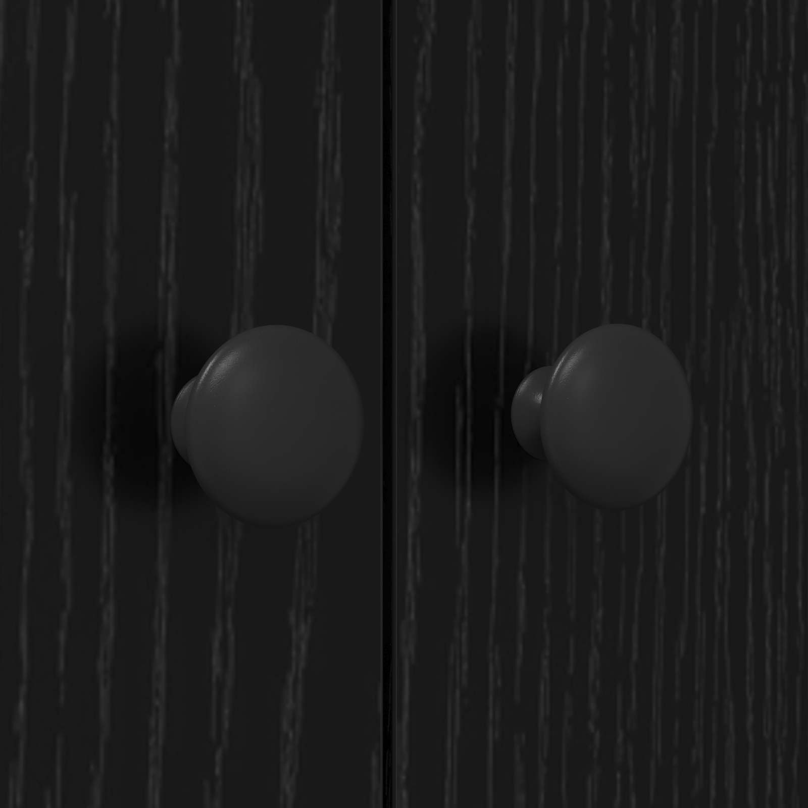 Waschmaschinen-Schrank Schwarz 0ak 68 x 48,5 x 194 cm