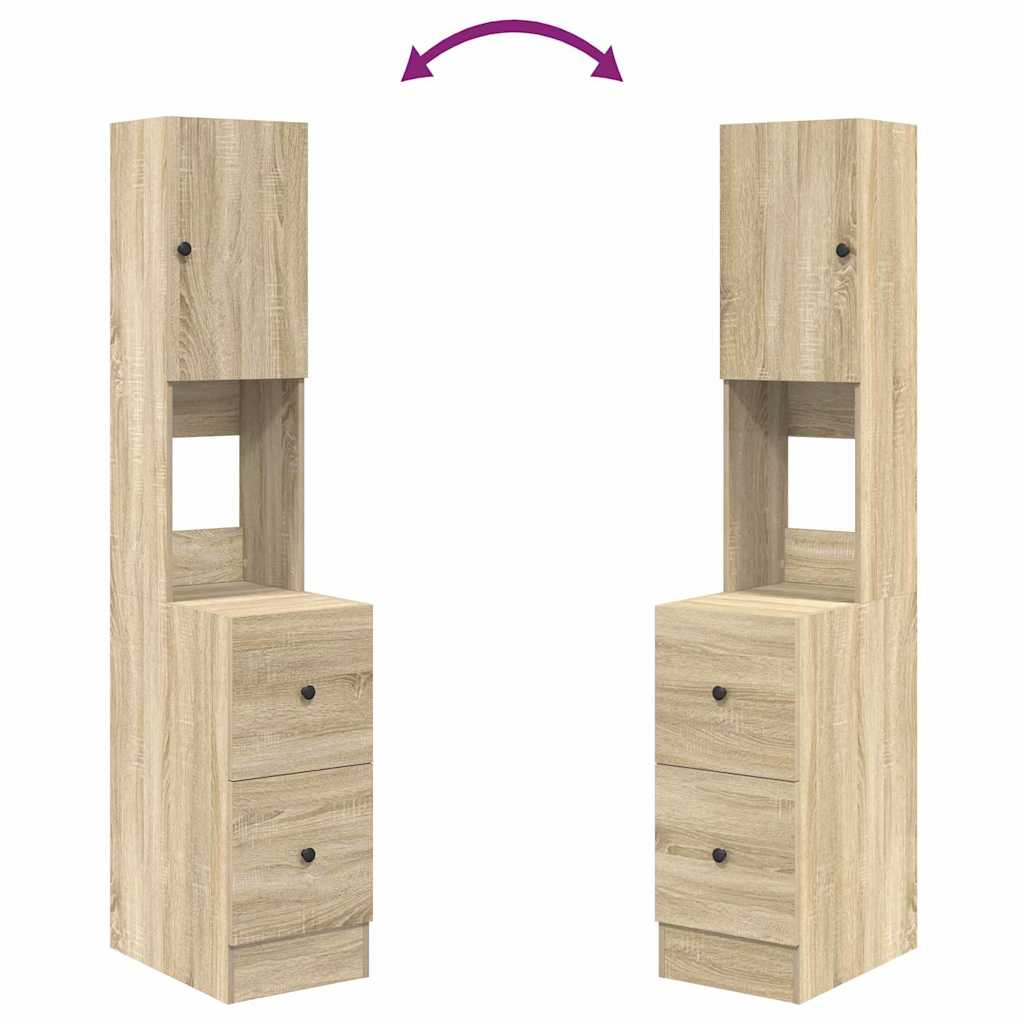 Küchenschrank Beige 35 x 50 x 180 cm Holzwerkstoff