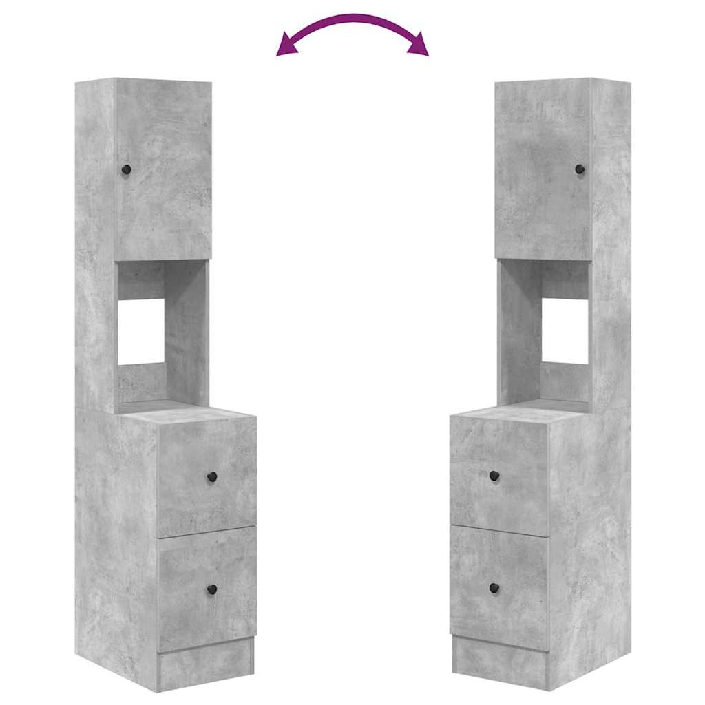 Küchenschrank Grau 35 x 50 x 180 cm Holzwerkstoff