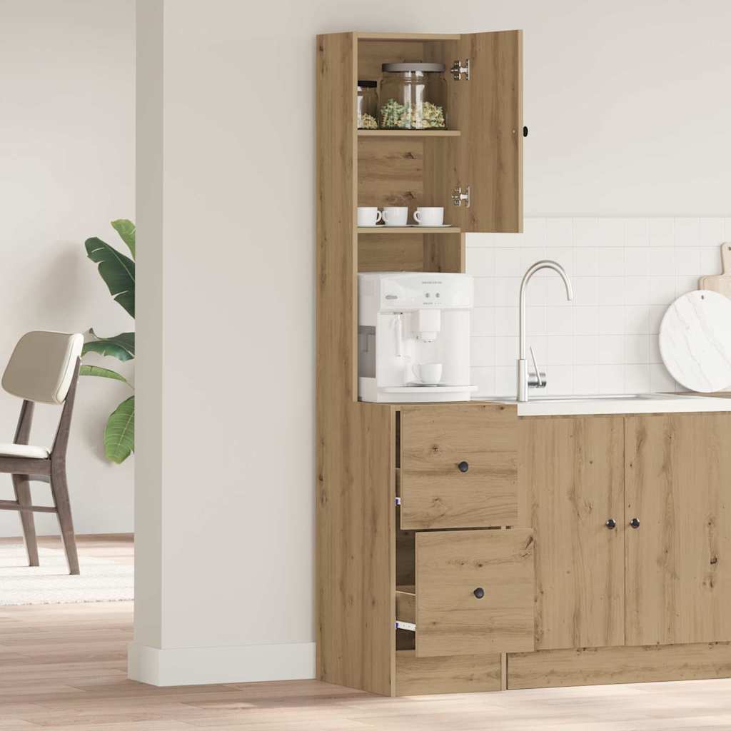 Küchenbuffet Artisan-Eiche 32 x 50 x 180 cm