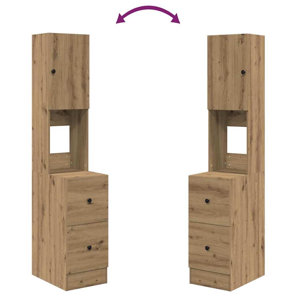 Küchenbuffet Artisan-Eiche 32 x 50 x 180 cm