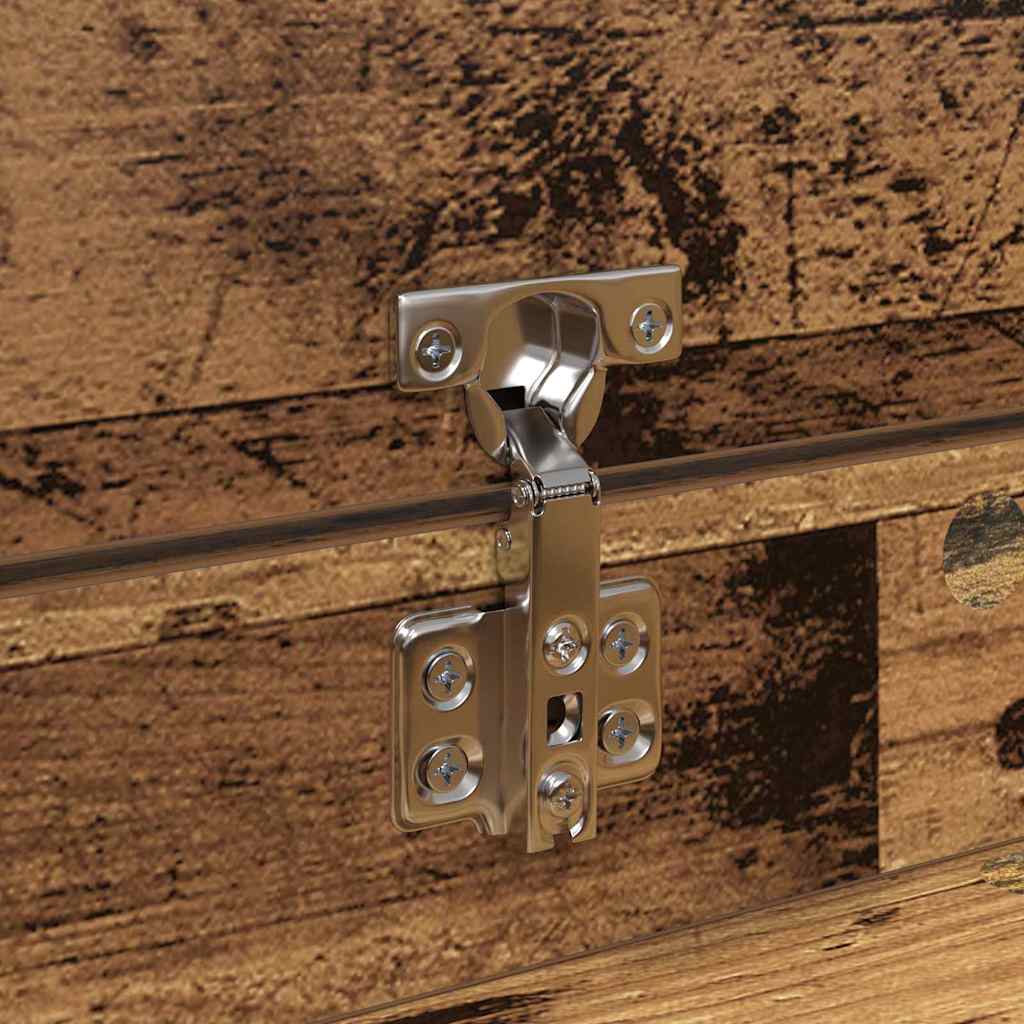 Schuhschrank mit Tür Altholz 100,5 x 28 x 100 cm Holzwerkstoff