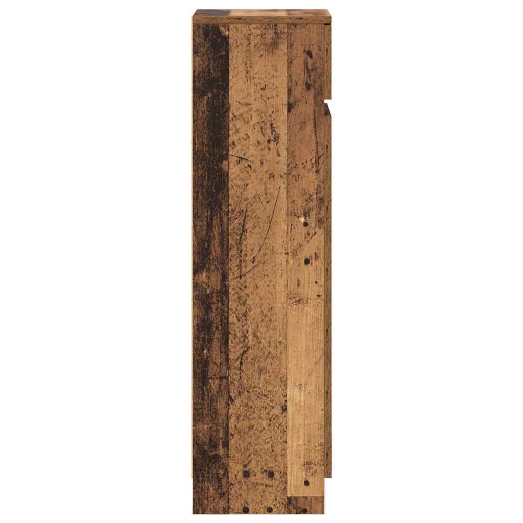 Schuhschrank mit Tür Altholz 100,5 x 28 x 100 cm Holzwerkstoff