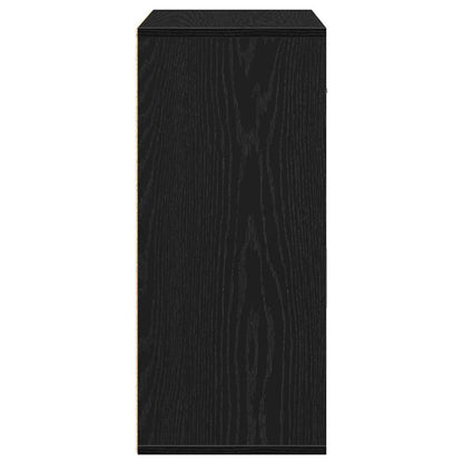 Sideboard Schwarz Eichen-Optik 60 x 31 x 70 cm Holzwerkstoff