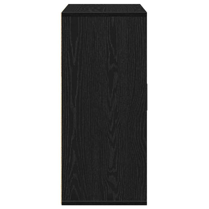 Sideboard Schwarz Eichen-Optik 60 x 31 x 70 cm Holzwerkstoff