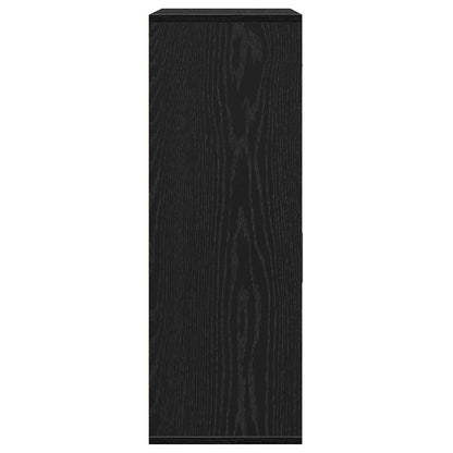 Sideboard Schwarz Eichen-Optik 60 x 30 x 84 cm Holzwerkstoff