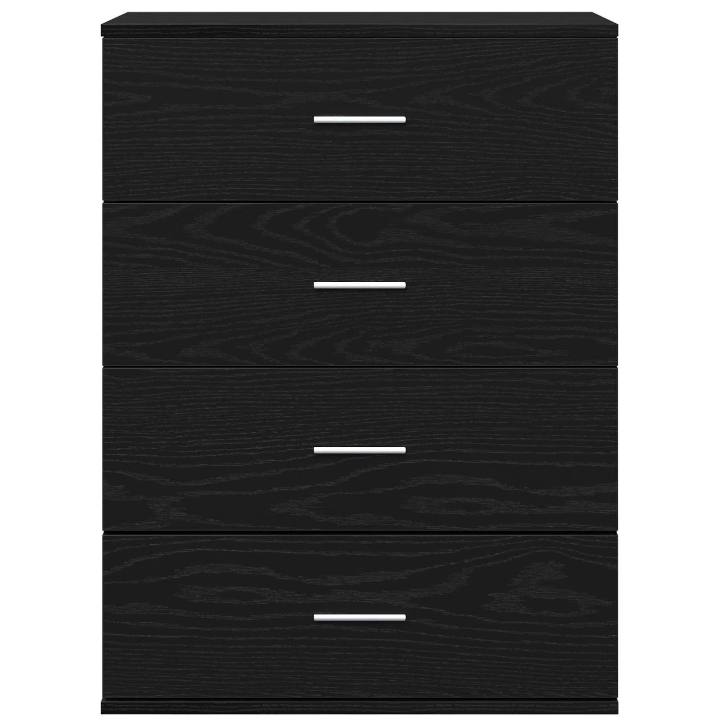 Sideboard Schwarz Eichen-Optik 60 x 39 x 80 cm Holzwerkstoff