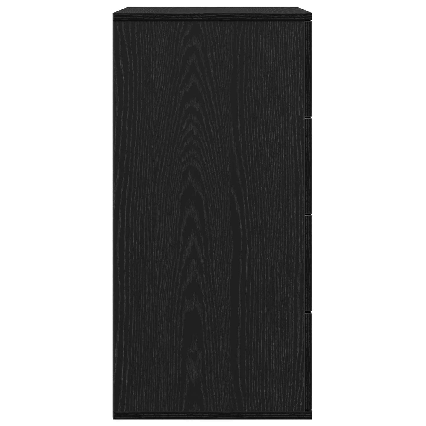Sideboard Schwarz Eichen-Optik 60 x 39 x 80 cm Holzwerkstoff