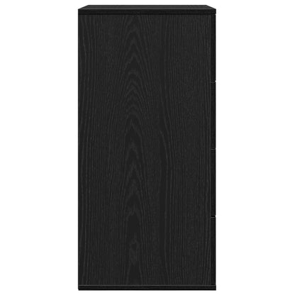 Sideboard Schwarz Eichen-Optik 60 x 39 x 80 cm Holzwerkstoff