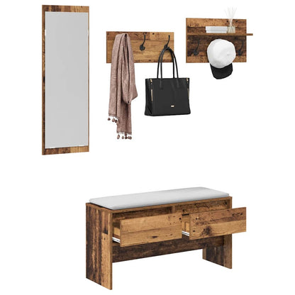 Flurmöbel-Set 4 Stk. Altholz 90 x 31 x 46,5 cm Holzwerkstoff