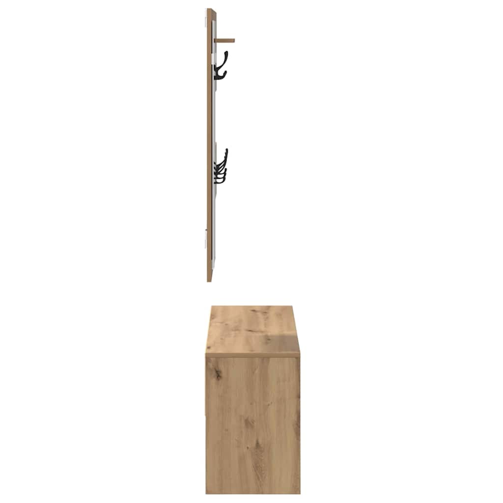 Flurmöbel-Set 4 Stk. Kunsthandwerk Eiche 90 x 31 x 46,5 cm