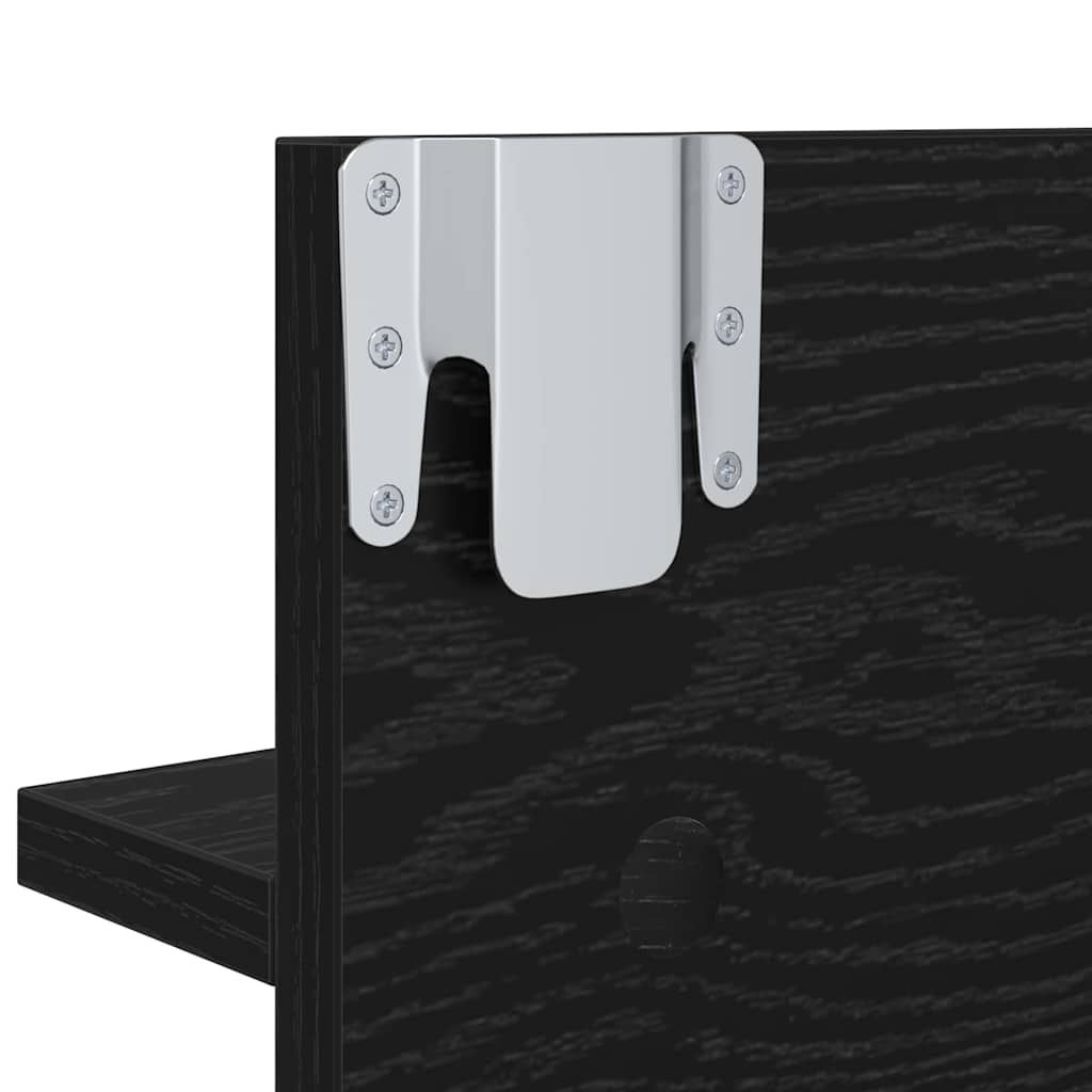 Flurmöbel-Set 4 stk. Schwarz Eichen-Optik 90 x 31 x 46,5 cm