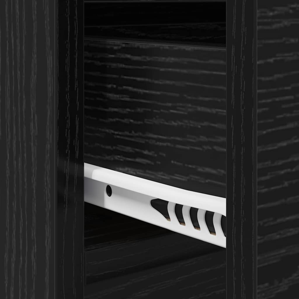 Flurmöbel-Set 4 stk. Schwarz Eichen-Optik 90 x 31 x 46,5 cm