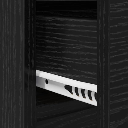 Flurmöbel-Set 4 stk. Schwarz Eichen-Optik 90 x 31 x 46,5 cm