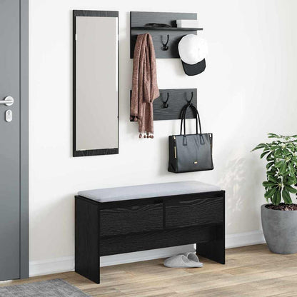 Flurmöbel-Set 4 stk. Schwarz Eichen-Optik 90 x 31 x 46,5 cm