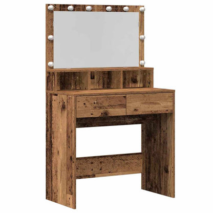 Schminktisch Altholz 80 x 41 x 134,5 cm Holzwerkstoff