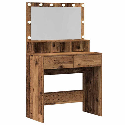 Schminktisch Altholz 80 x 41 x 134,5 cm Holzwerkstoff