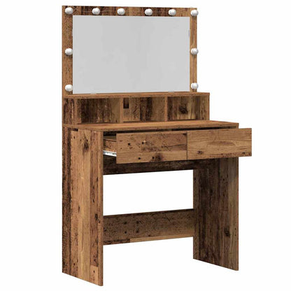 Schminktisch Altholz 80 x 41 x 134,5 cm Holzwerkstoff