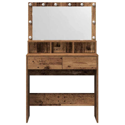Schminktisch Altholz 80 x 41 x 134,5 cm Holzwerkstoff