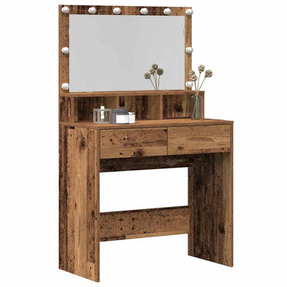 Schminktisch Altholz 80 x 41 x 134,5 cm Holzwerkstoff