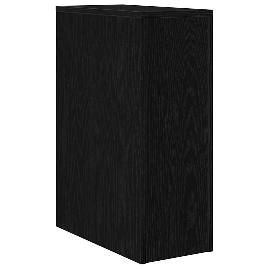 Schlanker Badezimmer-Schrank Schwarze Eiche 22 x 44 x 61,5 cm