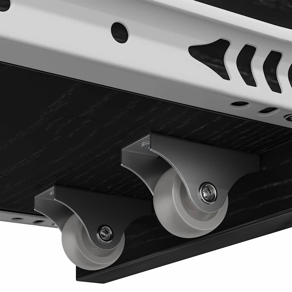 Schmaler Badezimmer-Schrank Schwarze Eiche 80 x 18 x 60 cm