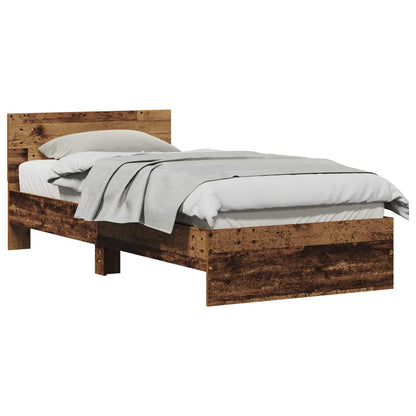 Bettgestell mit Kopfteil Altholz 90 x 190 cm Holzwerkstoff