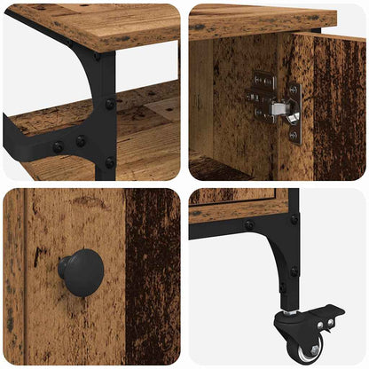 Küchentrolley Altholz 87,5 x 39 x 84,5 cm Holzwerkstoff