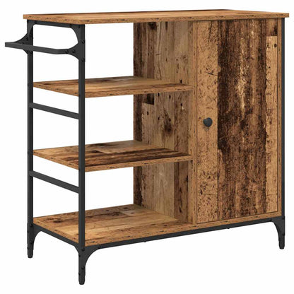 Küchentrolley Altholz 87,5 x 39 x 84,5 cm Holzwerkstoff
