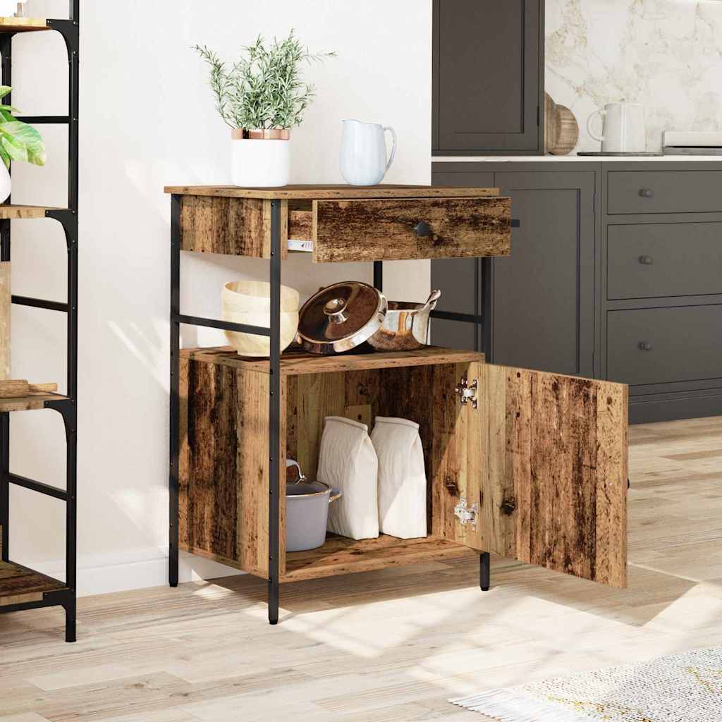 Küchentrolley Altholz 56 x 43 x 89,5 cm Holzwerkstoff