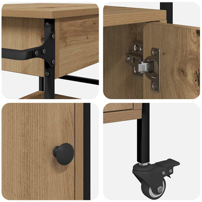 Küchentrolley Artisan-Eiche 56 x 43 x 89,5 cm Holzwerkstoff