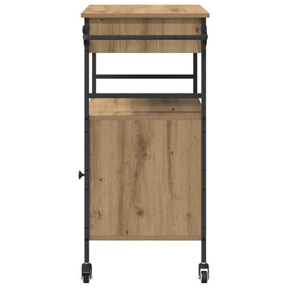 Küchentrolley Artisan-Eiche 56 x 43 x 89,5 cm Holzwerkstoff