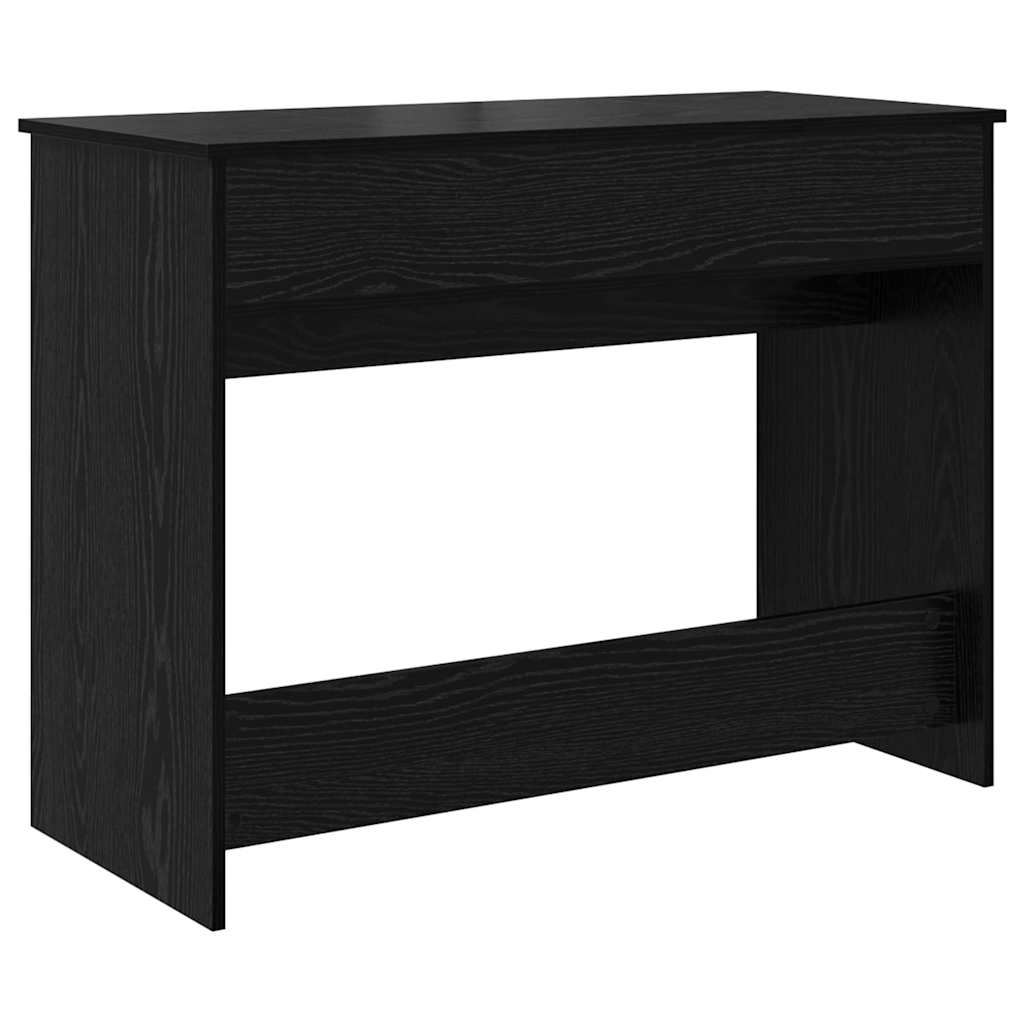 Kosmetiktisch mit Spiegel Schwarz Eichen-Optik 100 x 45 x 76 cm