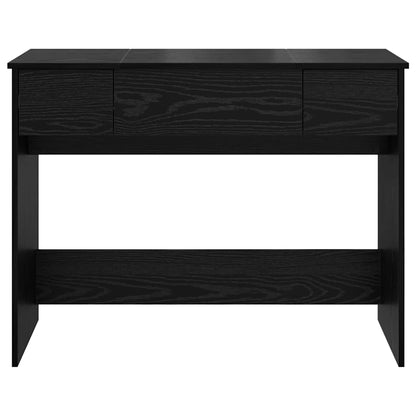 Kosmetiktisch mit Spiegel Schwarz Eichen-Optik 100 x 45 x 76 cm