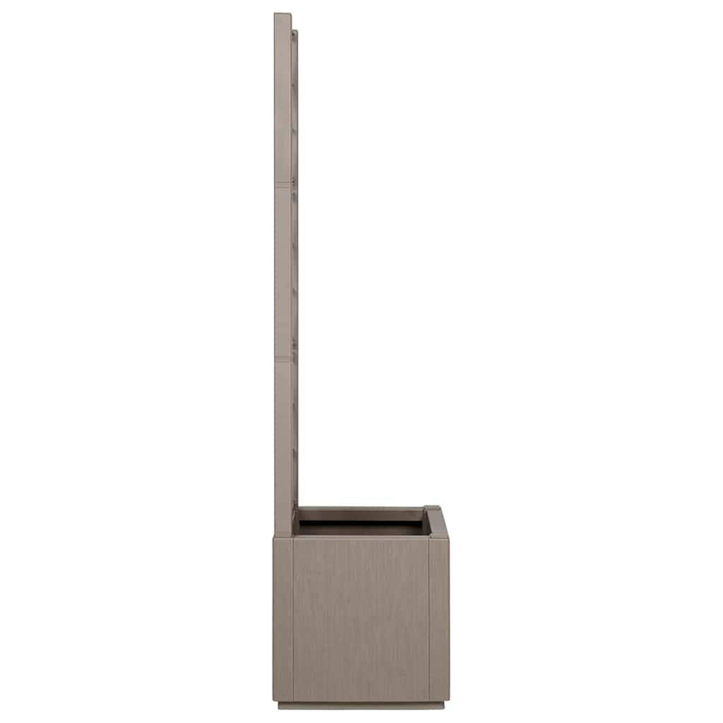 Gartenpflanzer mit Gitter Hellbraun 36 x 36 x 140 cm PP