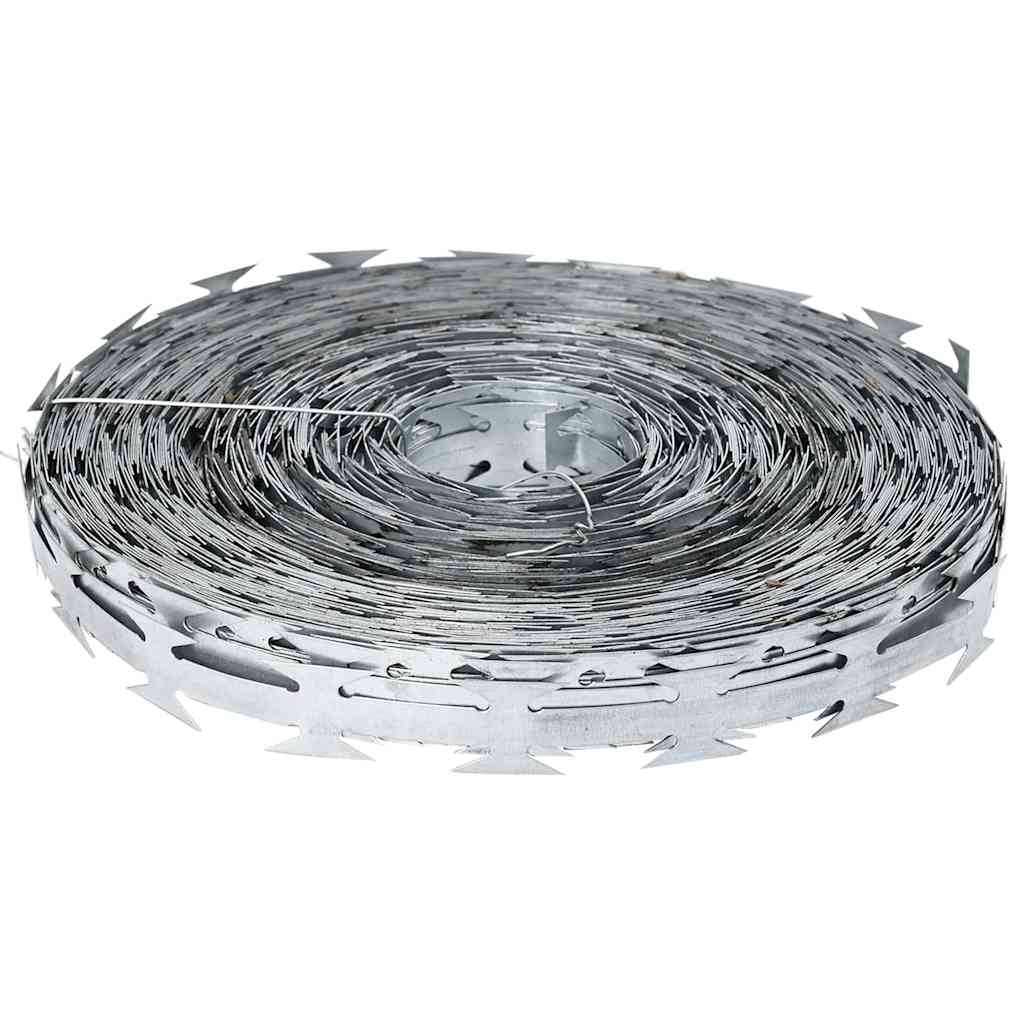 Rasierdraht Silber 5000 x 1,9 cm Verzinkter Stahl