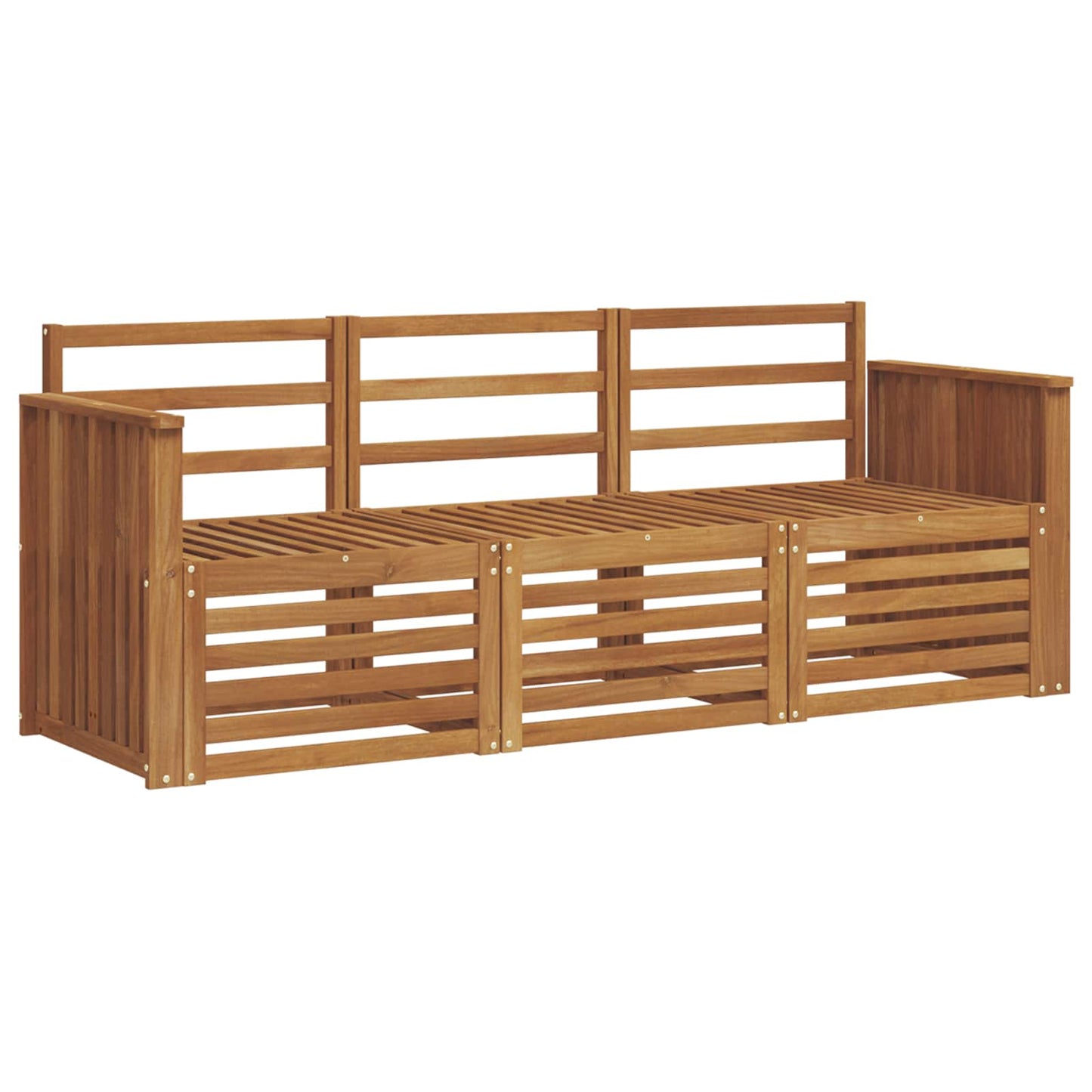 Sofagarnituren 3 pcs Natur Massivholz Akazie